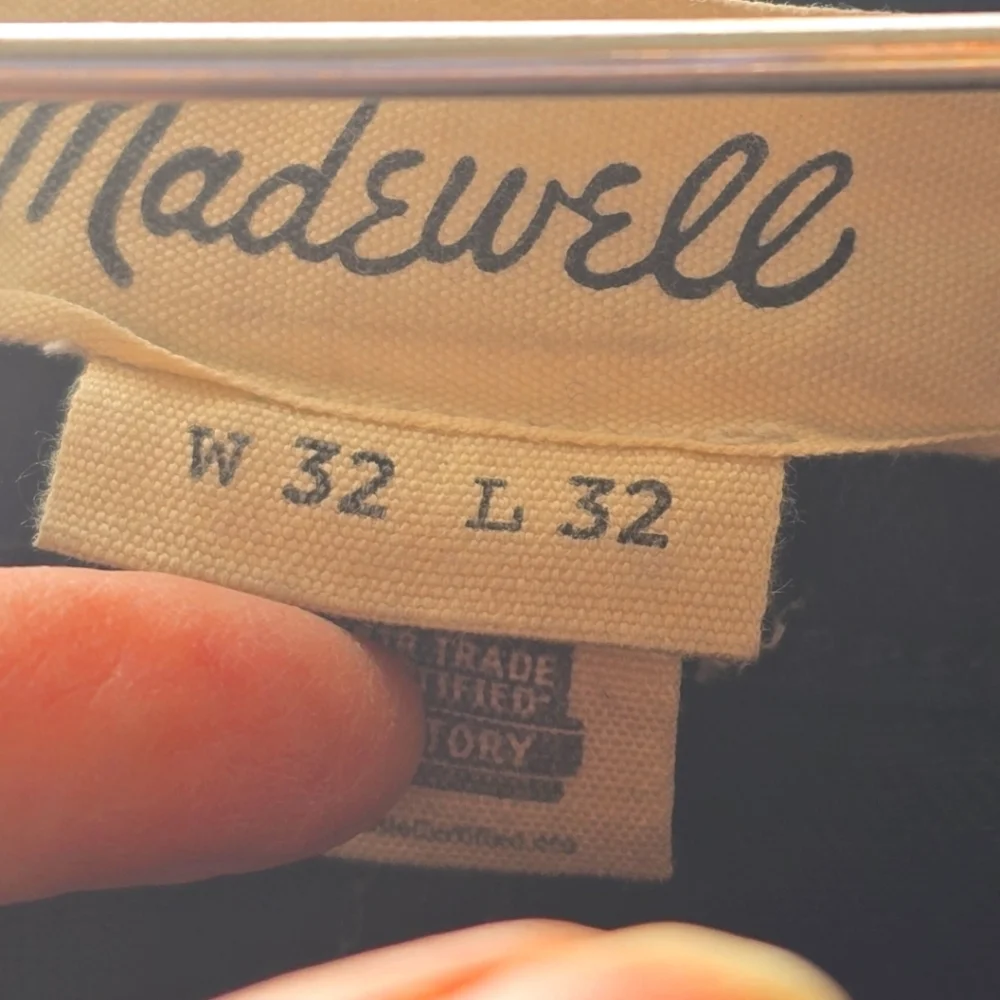 Madewell Men’s Athletic Slim Jeans Black W32 L32 CoolMax - Picture 3 of 8